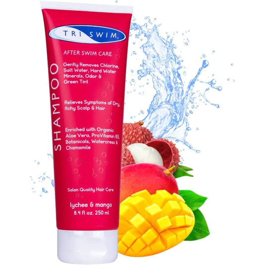 TRISWIM kloorieemaldav juuksešampoon Litši-Mango (250ml)