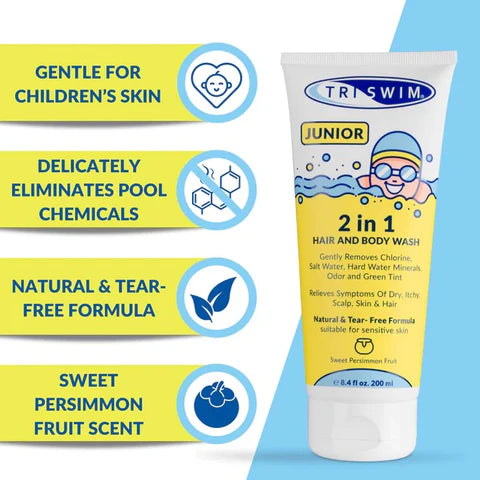 TRISWIM Junior 2in1 šampoon ja pesuvahend (200ml)