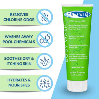 TRISWIM Kloori eemaldav kehapesugeel Aprikoos-Mango (250ml)