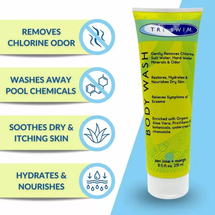 TRISWIM Kloori eemaldav kehapesugeel Laim-Mango (250ml)